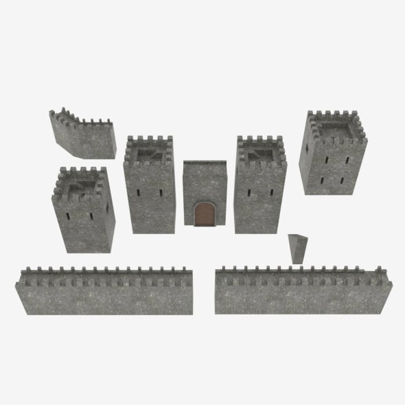 Medieval Castle Pack - 3DOcean Item for Sale