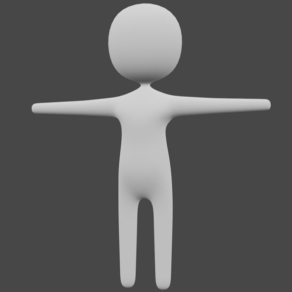 Stick Guy - 3D Mesh Model - 3DOcean Item for Sale