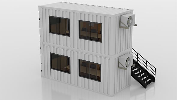 Container Construction Site Cabin - 3DOcean Item for Sale