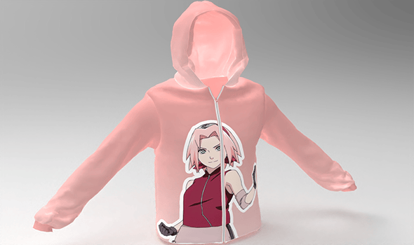 3D hoodie - 2 Models - 3DOcean Item for Sale