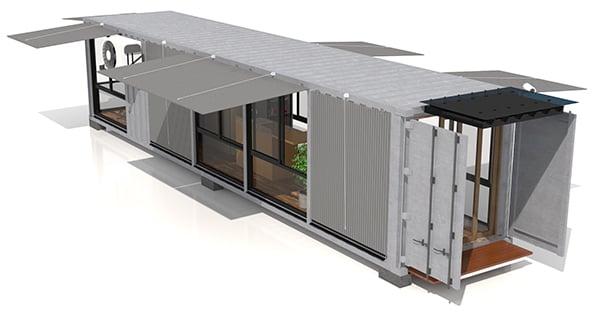 Container Glass House - 3DOcean Item for Sale