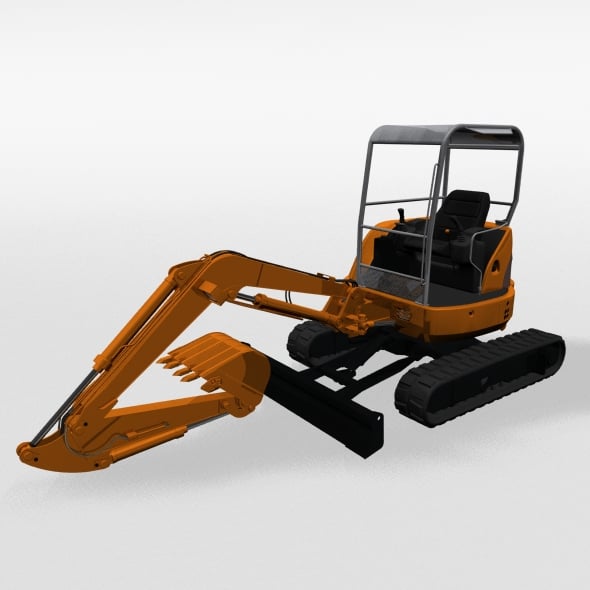 Excavator - 3DOcean Item for Sale