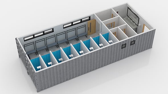 Container Changing Room - 3DOcean Item for Sale