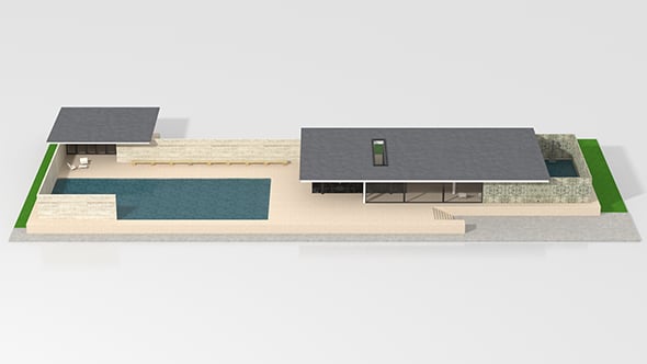 Barcelona Pavilion - 3DOcean Item for Sale