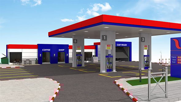 Gas Station - 3DOcean Item for Sale