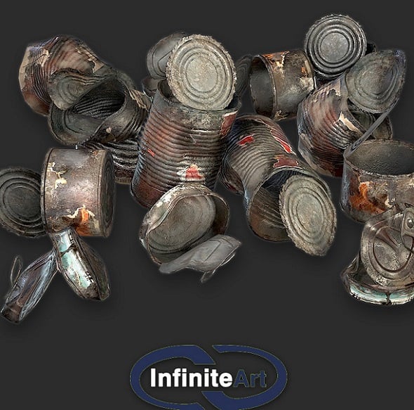 Tin cans - 3DOcean Item for Sale