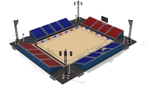 Beach Football Soccer Stadium - 3DOcean Item for Sale