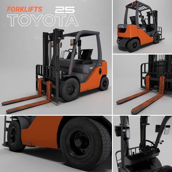 Forklift / Forklifts - 3DOcean Item for Sale