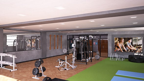 Gym Interior - 3DOcean Item for Sale