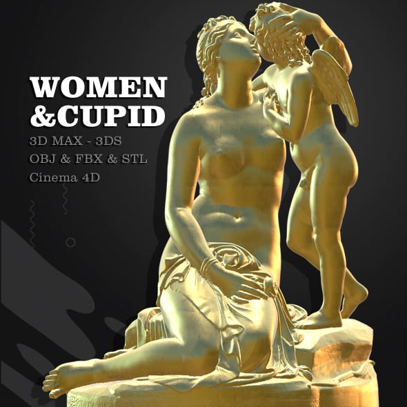 WOMAN & CUPID - 3DOcean Item for Sale