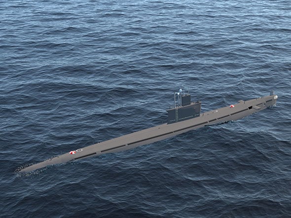 High-poly realistic submarine class Romeo - 3DOcean Item for Sale