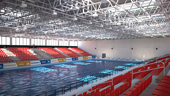 Olympic Swimming Pool Stadium - 3DOcean Item for Sale