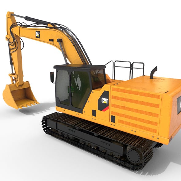 Excavators 336 3d model - 3DOcean Item for Sale