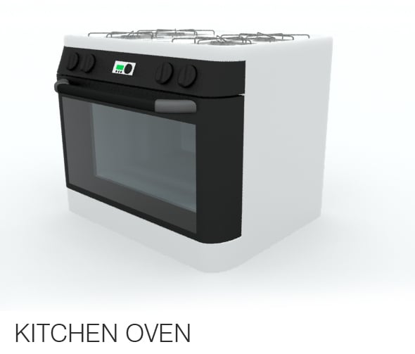 Kitchen Oven - 3DOcean Item for Sale