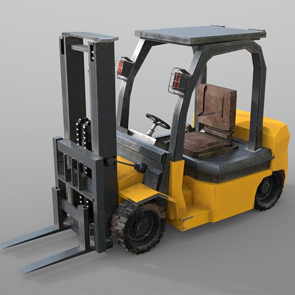 Forklift 3d model - 3DOcean Item for Sale