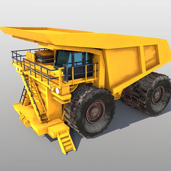 Mining truck 3d model - 3DOcean Item for Sale
