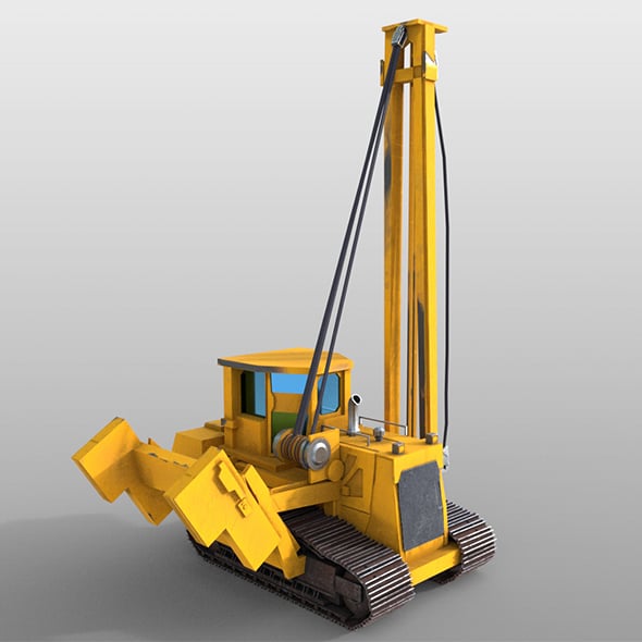 Pipe layer 3d model - 3DOcean Item for Sale