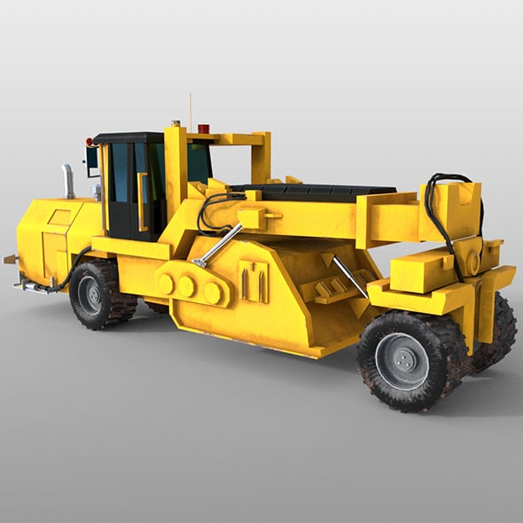 Road Reclaimer 3d model - 3DOcean Item for Sale