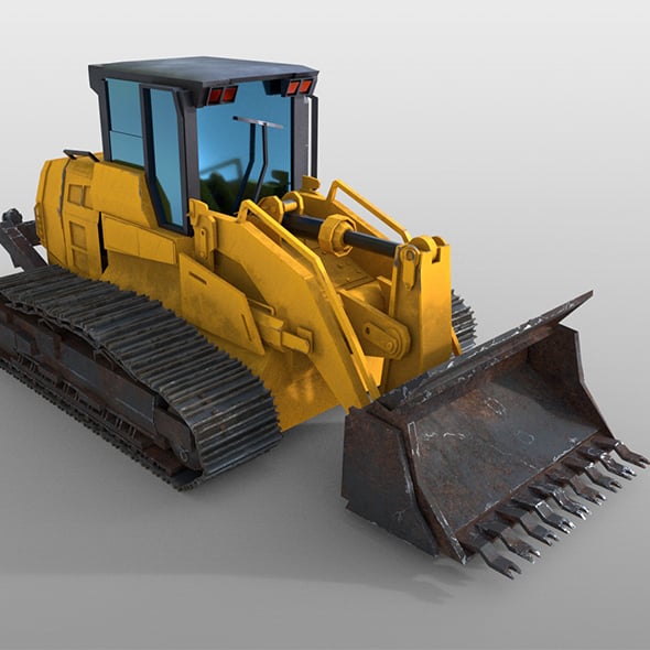 Track loader 3d model - 3DOcean Item for Sale