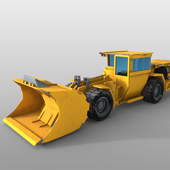 Underground mining haul 3d model - 3DOcean Item for Sale