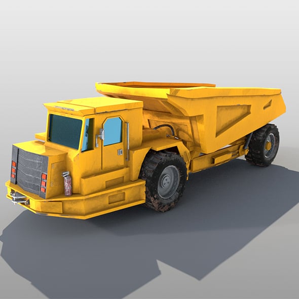 Underground mining truck 3d model - 3DOcean Item for Sale