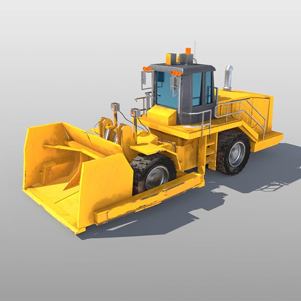 Wheel Dozer 3d model - 3DOcean Item for Sale