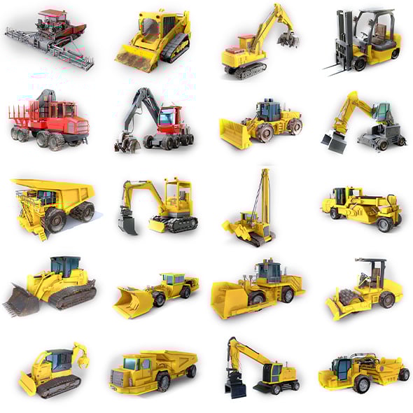 25 Vehicales collection 3d model - 3DOcean Item for Sale