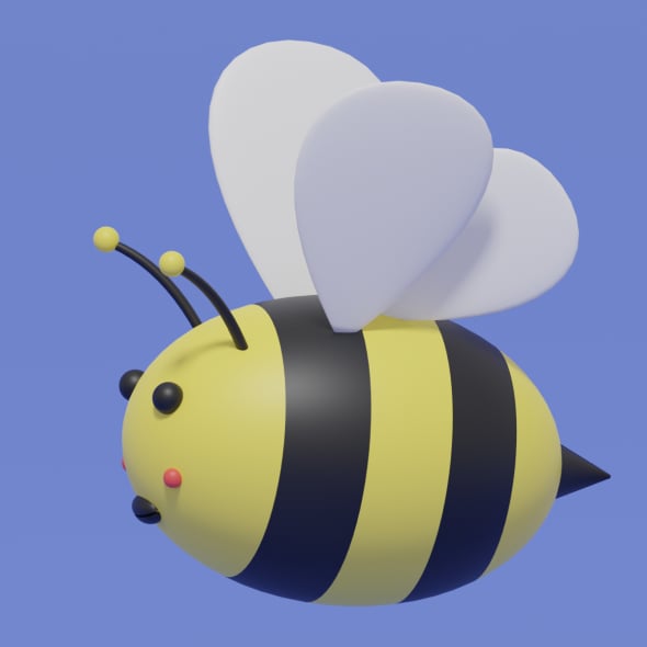 Cute Cartoon Bee - 3DOcean Item for Sale