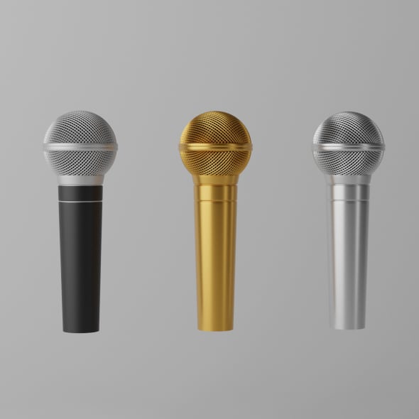 Cartoon Microphone - 3DOcean Item for Sale