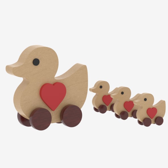 Wooden Toy Duck - 3DOcean Item for Sale