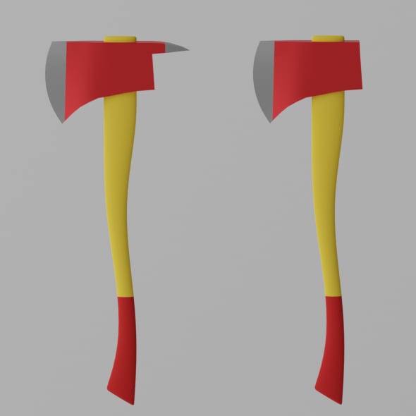 Cartoon Fire Axe - 3DOcean Item for Sale