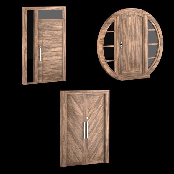 Exterior Large Doors - 3DOcean Item for Sale