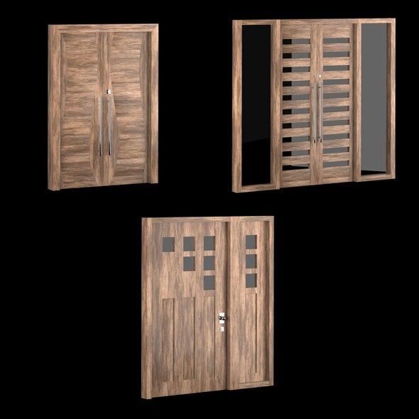 Exterior Large Doors - 3DOcean Item for Sale