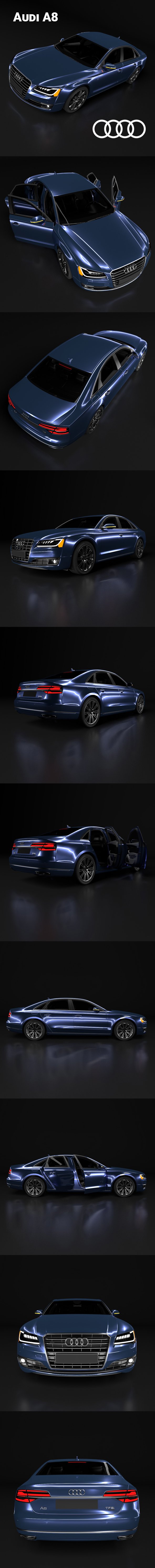 Audi A8 - 3DOcean Item for Sale