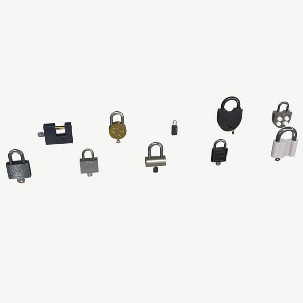 Padlocks Pack - 3DOcean Item for Sale