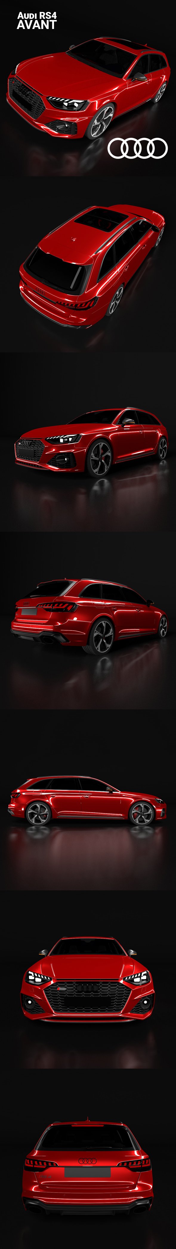 Audi RS4 Avant - 3DOcean Item for Sale