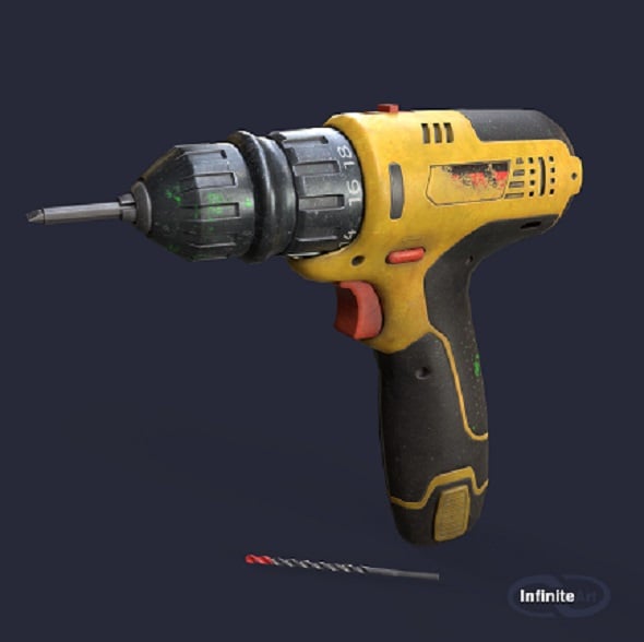 Screwdriver_ Drill - 3DOcean Item for Sale