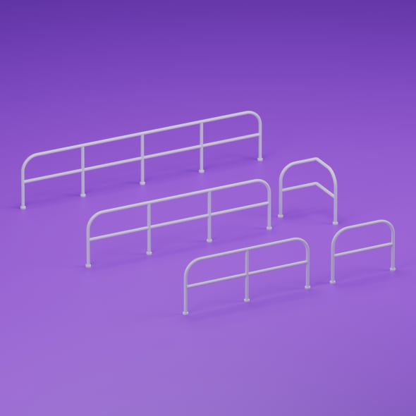 Railing Collection - 3DOcean Item for Sale