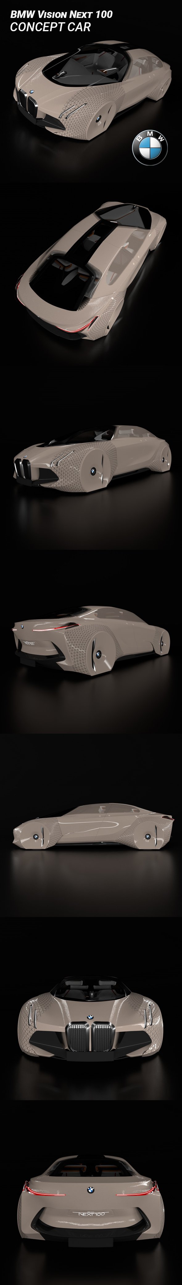 BMW Vision Next 100 Concept car - 3DOcean Item for Sale