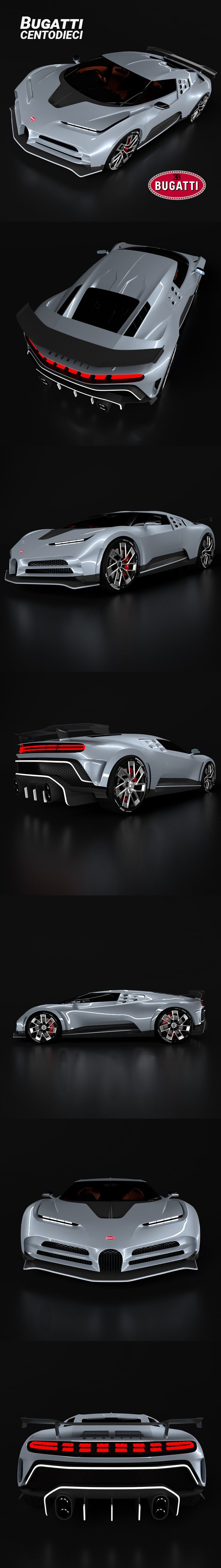 Bugatti Centodieci - 3DOcean Item for Sale