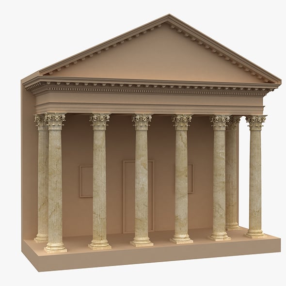 Corinthian Column 02 - 3DOcean Item for Sale