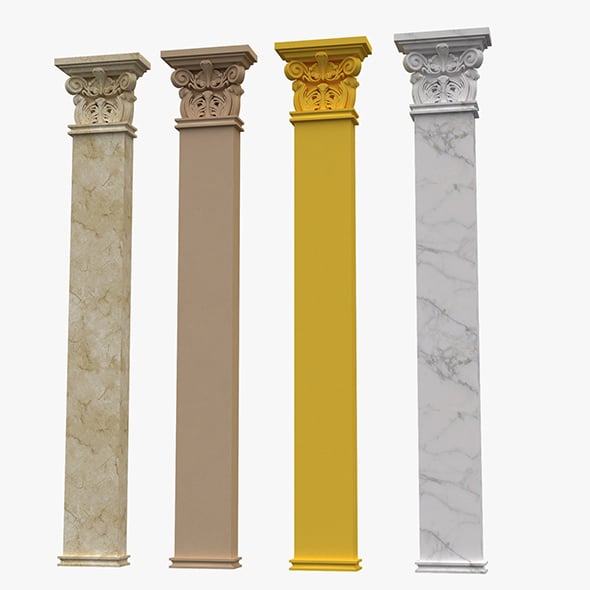 Corinthian Column 04 - 3DOcean Item for Sale