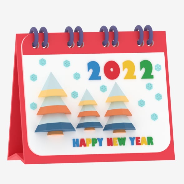 Cartoon Desktop Calendar - 3DOcean Item for Sale