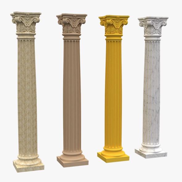 Corinthian Column 05 - 3DOcean Item for Sale