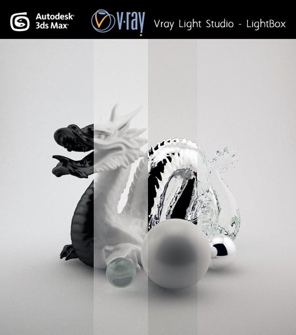 Studio light Setup VRAY - 3DOcean Item for Sale