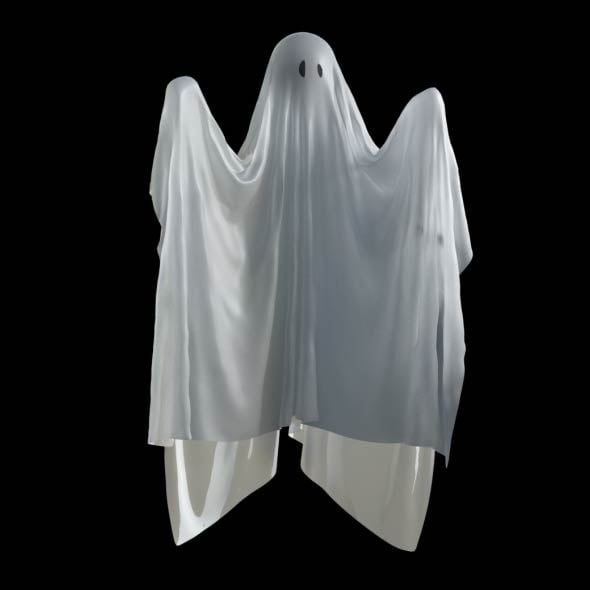 High Poly Ghost Model - 3DOcean Item for Sale