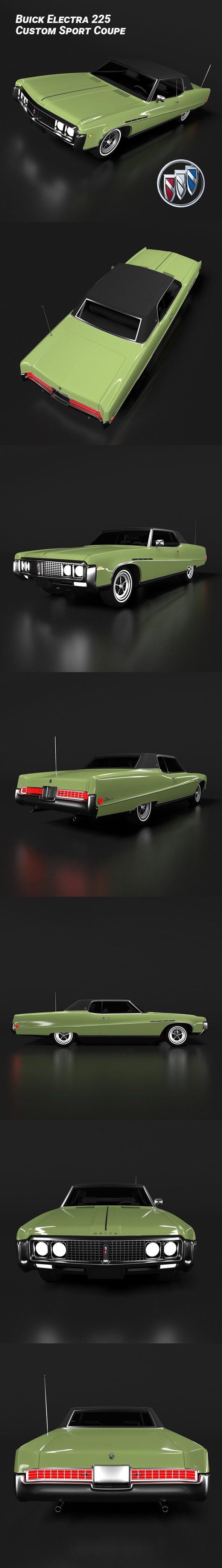 Buick Electra 225 Custom Sport Coupe - 3DOcean Item for Sale