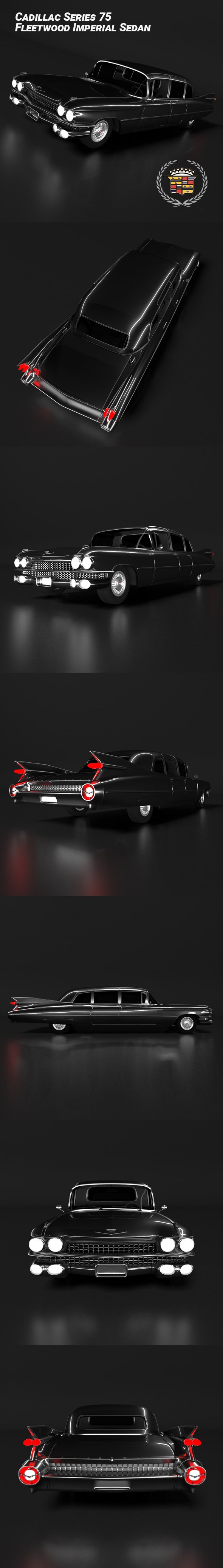 Cadillac Series 75 Fleetwood Imperial Sedan - 3DOcean Item for Sale