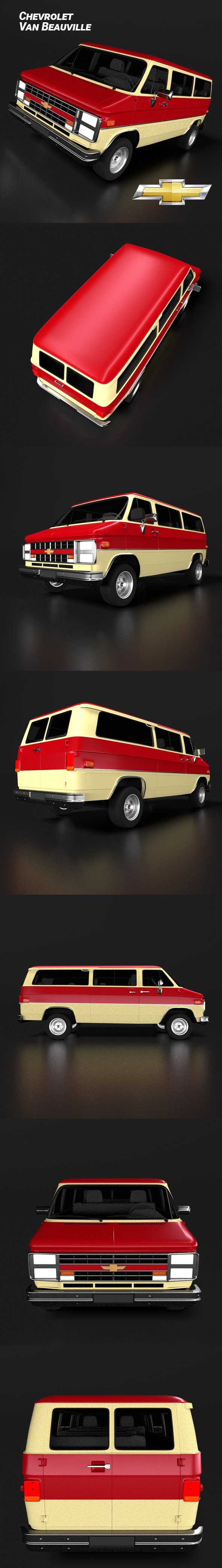 Chevrolet Van Beauville - 3DOcean Item for Sale