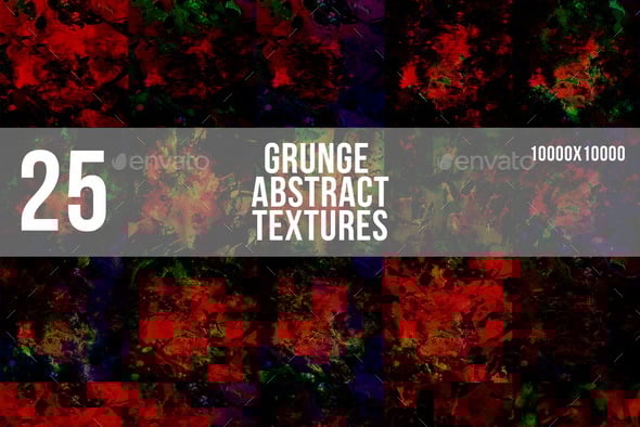 25 Grunge Abstract Textures - 3DOcean Item for Sale
